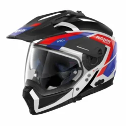 Nolan N70-2 X Grandes Alpes 26 Metal Wit Blauw Rood Multihelm -Motorfiets Uitrusting Winkel 5c07e72134cd5 nolan n70 2x grandes alpes rood wit blauw 026