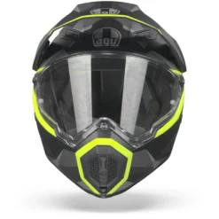 AGV AX9 Siberia Mat Zwart Geel Fluo Adventure Helm