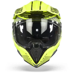 Airoh Commander Boost Mat Geel Adventure Helm -Motorfiets Uitrusting Winkel Airoh commander boost yellow matt.01