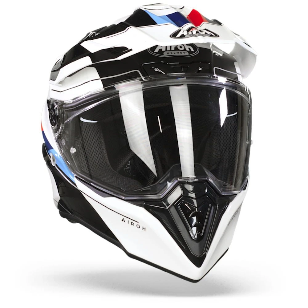 Airoh Commander Skill Wit Glanzend Adventure Helm 2 Airoh Commander Skill Wit Glanzend Adventure Helm - Afbeelding 2