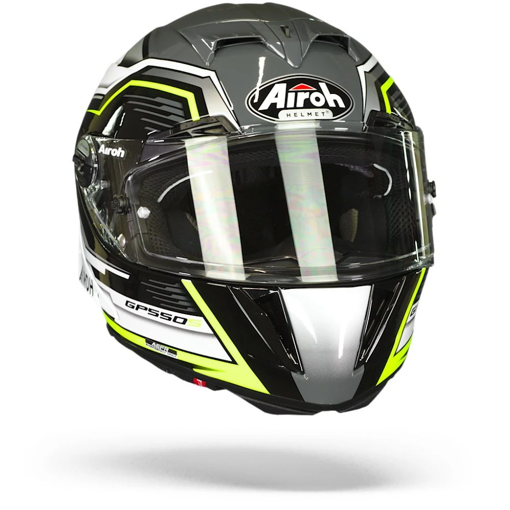 Airoh GP550 S Rush Wit Geel Glanzend Integraalhelm 2 Airoh GP550 S Rush Wit Geel Glanzend Integraalhelm - Afbeelding 2