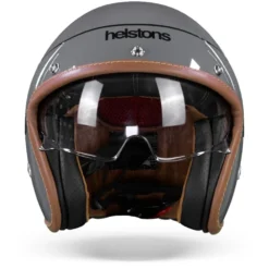 Helstons Corporate Carbon Fiber Grijs Jethelm -Motorfiets Uitrusting Winkel HelstonsCorporateGrey.01