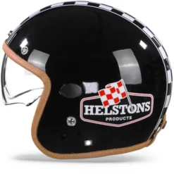 Helstons Flag Carbon Fiber Black Jethelm 11 Helstons Flag Carbon Fiber Black Jethelm -Motorfiets Uitrusting Winkel HelstonsFlagBlack.11