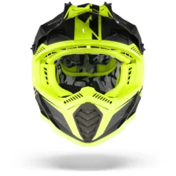 LS2 MX437 Fast Evo Roar Mat Zwart Hi-V Geel Crosshelm -Motorfiets Uitrusting Winkel Ls2 mx 437 fast evo roar matt black hi v yellow.01