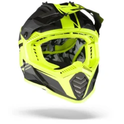 LS2 MX437 Fast Evo Roar Mat Zwart Hi-V Geel Crosshelm -Motorfiets Uitrusting Winkel Ls2 mx 437 fast evo roar matt black hi v yellow.35