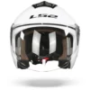 LS2 OF573 Twister II Single Mono Glanzend Wit Jethelm