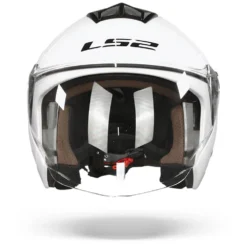 LS2 OF573 Twister II Single Mono Glanzend Wit Jethelm