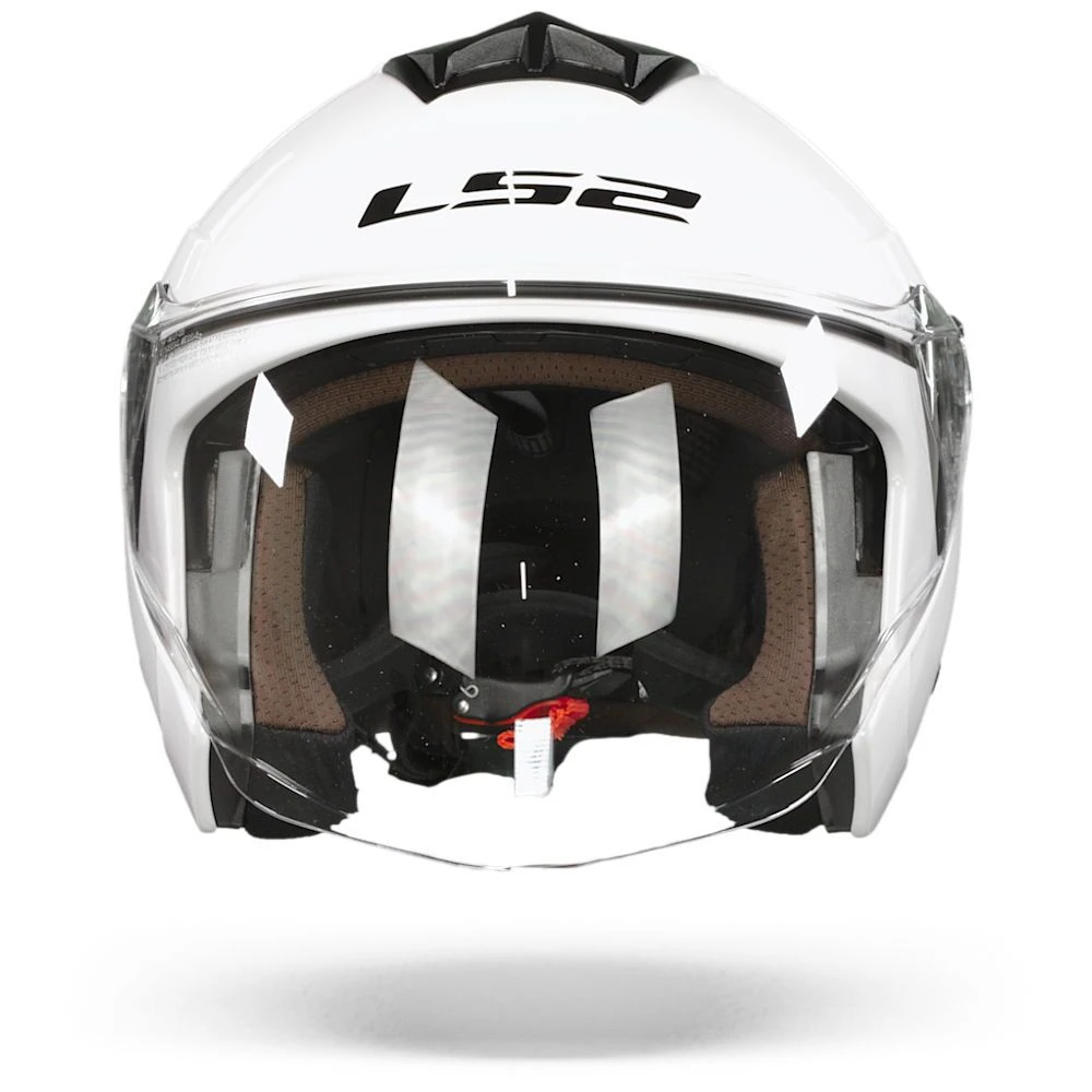 LS2 OF573 Twister II Single Mono Glanzend Wit Jethelm 1 LS2 OF573 Twister II Single Mono Glanzend Wit Jethelm