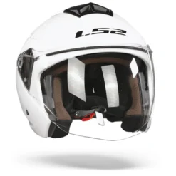 LS2 OF573 Twister II Single Mono Glanzend Wit Jethelm 10 LS2 OF573 Twister II Single Mono Glanzend Wit Jethelm -Motorfiets Uitrusting Winkel Ls2 of573 twister II single mono gloss white.35