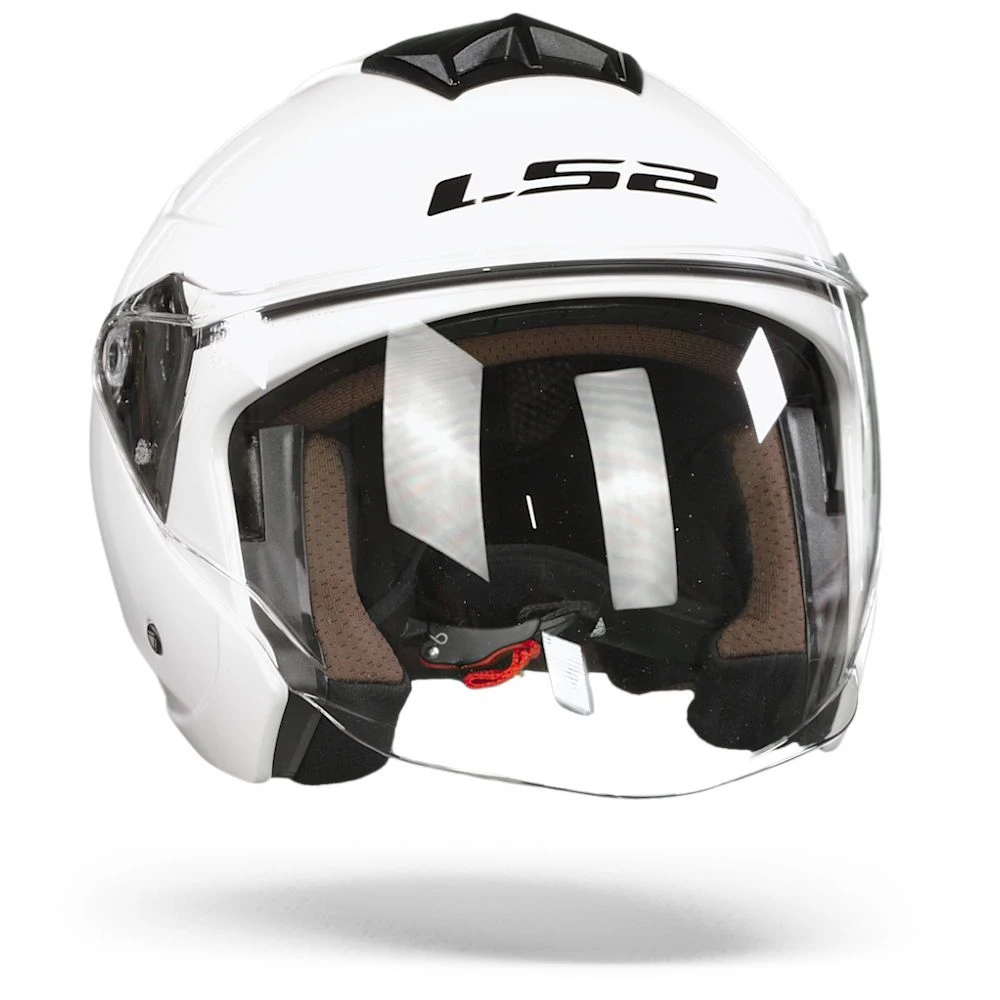 LS2 OF573 Twister II Single Mono Glanzend Wit Jethelm 5 LS2 OF573 Twister II Single Mono Glanzend Wit Jethelm - Afbeelding 5