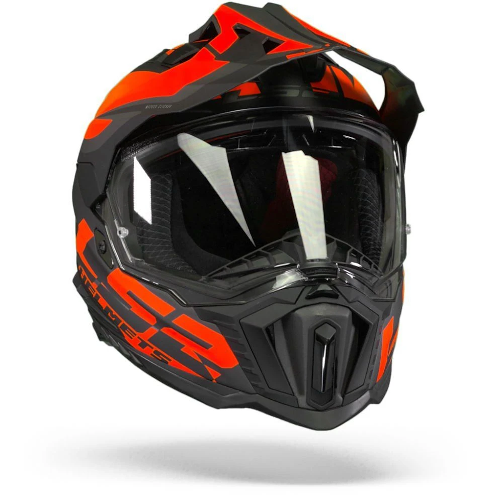 LS2 MX701 Explorer Alter Mat Zwart Fluo Oranje Adventure Helm 1 LS2 MX701 Explorer Alter Mat Zwart Fluo Oranje Adventure Helm