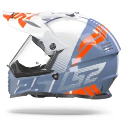 LS2 MX436 Pioneer Evo Evolve Wit Kobalt Adventure Helm -Motorfiets Uitrusting Winkel Ls2mx436pioneerevoevolvewhitecobalt.11