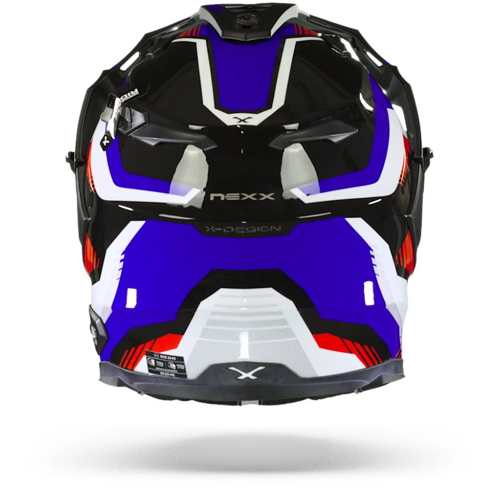 Nexx X.Wed2 Columbus Blauw Rood Zwart Adventure Helm 2 Nexx X.Wed2 Columbus Blauw Rood Zwart Adventure Helm - Afbeelding 2