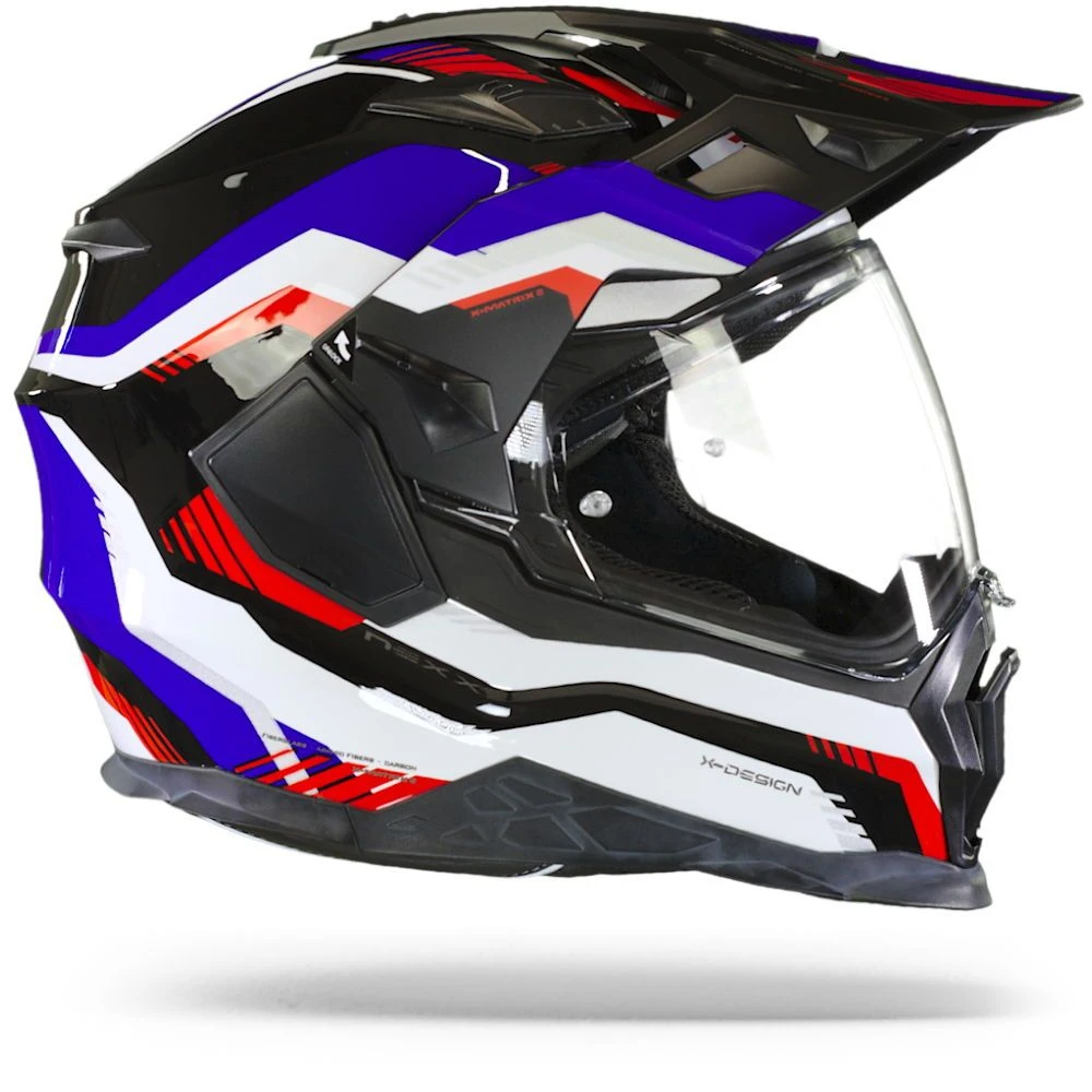 Nexx X.Wed2 Columbus Blauw Rood Zwart Adventure Helm 6 Nexx X.Wed2 Columbus Blauw Rood Zwart Adventure Helm - Afbeelding 6