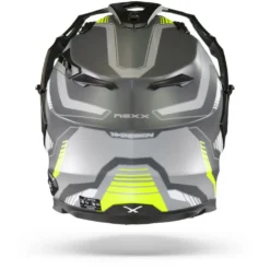 Nexx X.WED2 Columbus Grijs Neon Mat Adventure Helm -Motorfiets Uitrusting Winkel Nexx x wed 2 columbus grey neon mt.19