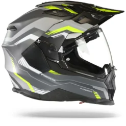 Nexx X.WED2 Columbus Grijs Neon Mat Adventure Helm -Motorfiets Uitrusting Winkel Nexx x wed 2 columbus grey neon mt.29