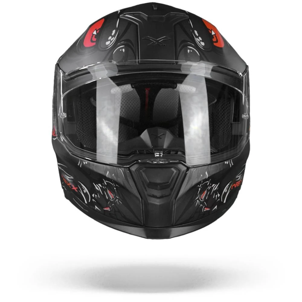Nexx SX.100R Abisal Zwart Rood Mat Integraalhelm 4 Nexx SX.100R Abisal Zwart Rood Mat Integraalhelm - Afbeelding 4