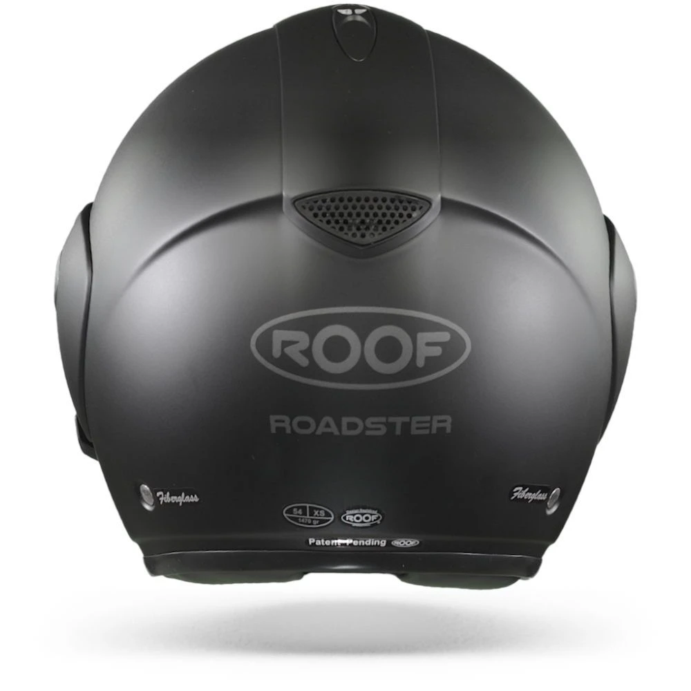 ROOF Roadster Iron Mat Zwart Zwart Jethelm 5 ROOF Roadster Iron Mat Zwart Zwart Jethelm - Afbeelding 5