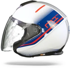 Schuberth M1 Pro Mercury Wit Blauw Jethelm -Motorfiets Uitrusting Winkel Schuberth m1 pro murcury white blue.11
