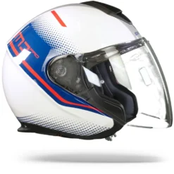 Schuberth M1 Pro Mercury Wit Blauw Jethelm