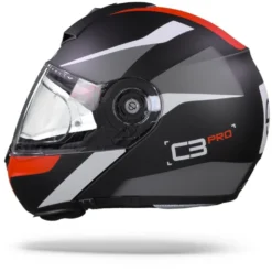 Schuberth C3 Pro Sestante Zwart Rood Systeemhelm -Motorfiets Uitrusting Winkel SchuberthC3ProSestanteRed.11
