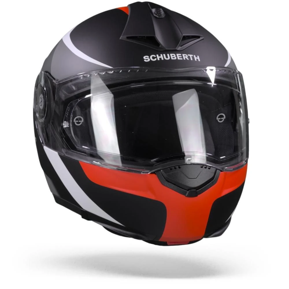 Schuberth C3 Pro Sestante Zwart Rood Systeemhelm