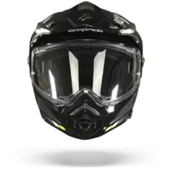 Scorpion ADX-2 Camino Zwart-Silver-Neon Geel Adventure Helm