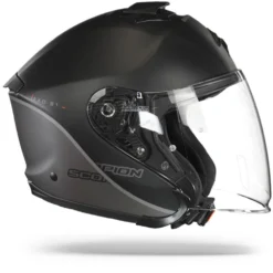 Scorpion EXO-S1 Essence Mat Zwart-Silver Jethelm