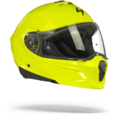Scorpion EXO-930 Solid Neon Geel Systeemhelm -Motorfiets Uitrusting Winkel Scorpionexo 930solidneonyellow.32