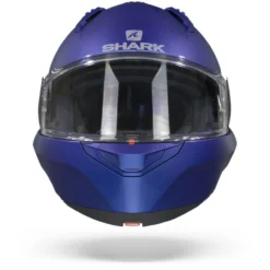 Shark Evo GT Blank Mat Electric Blauw Systeemhelm -Motorfiets Uitrusting Winkel Sharkevogtblankmattblue.01