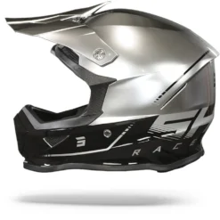 SHOT Furious Raw 3.0 Chrome Glanzend Crosshelm -Motorfiets Uitrusting Winkel Shot furious raw 3.0 chrome glossy.11