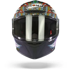 Suomy Track 1 Chieftain Multi Zwart Print Integraalhelm -Motorfiets Uitrusting Winkel Suomy track 1 chieftain multi black print.01