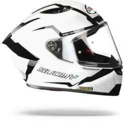 Suomy Track 1 Reaction Wit Zwart Integraalhelm -Motorfiets Uitrusting Winkel Suomy track 1 reaction white black.29