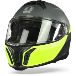 AGV Tourmodular Multi Balance Mat Zwart Geel Fluo Grijs Systeemhelm -Motorfiets Uitrusting Winkel agv tourmodular multi mplk balance matt black yellow fluo grey frontpage