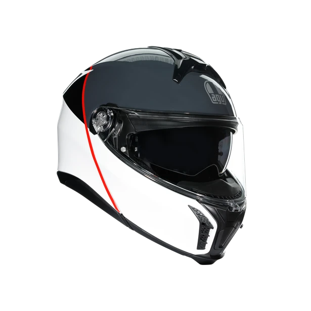 AGV Tourmodular Multi Mplk Balance Wit Grijs Rood Systeemhelm 6 AGV Tourmodular Multi Mplk Balance Wit Grijs Rood Systeemhelm - Afbeelding 6