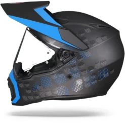 AGV AX9 Antartica Mat Zwart Blauw Adventure Helm -Motorfiets Uitrusting Winkel agv ax9 antartica matt black cyan.10 1