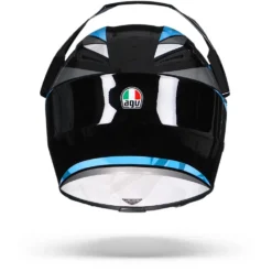 AGV AX9 North Zwart Wit Blauw Adventure Helm -Motorfiets Uitrusting Winkel agv ax9 north cyan re.19 1