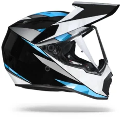 AGV AX9 North Zwart Wit Blauw Adventure Helm -Motorfiets Uitrusting Winkel agv ax9 north cyan re.29 1