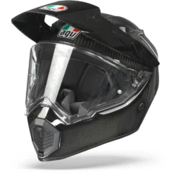 AGV AX9 Glanzend Carbon Adventure Helm -Motorfiets Uitrusting Winkel agvax9glossycarbon frontpage