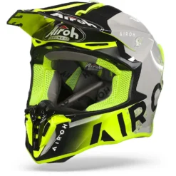 Airoh Twist 2.0 Bit Geel Grijs Crosshelm -Motorfiets Uitrusting Winkel airoh twist 2.0 bit yellow grey frontpage