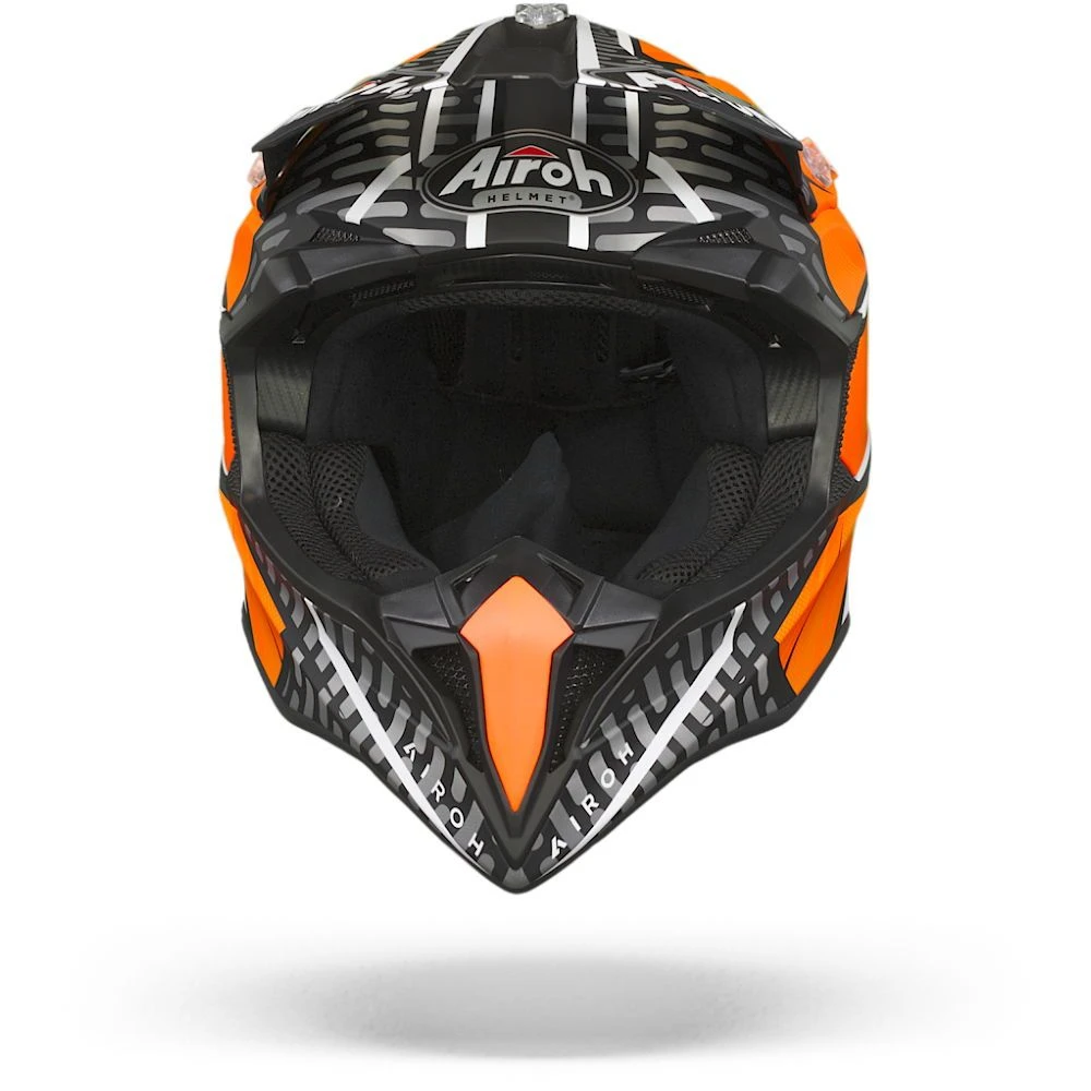 Airoh Wraap Idol Oranje Zwart Crosshelm 3 Airoh Wraap Idol Oranje Zwart Crosshelm - Afbeelding 3