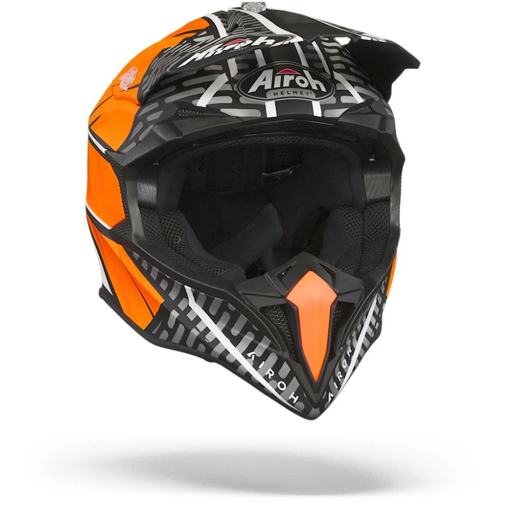 Airoh Wraap Idol Oranje Zwart Crosshelm 1 Airoh Wraap Idol Oranje Zwart Crosshelm