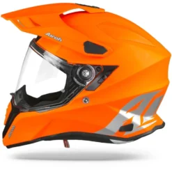 Airoh Commander Color Oranje Fluo Adventure Helm -Motorfiets Uitrusting Winkel airohcommandercolororangefluomatt.10 1