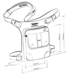 Artonvel Aviator Leg Bag -Motorfiets Uitrusting Winkel artonvel aviator leg bag4