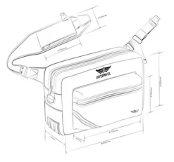 Artonvel Original Zwart Messenger Tas -Motorfiets Uitrusting Winkel artonvel original black messenger bag5