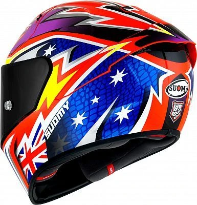 Suomy SR-GP Legacy Rood Blauw Roze Integraalhelm 1 Suomy SR-GP Legacy Rood Blauw Roze Integraalhelm