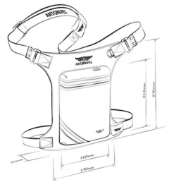 Artonvel Original Volledig Bruin Beentas -Motorfiets Uitrusting Winkel dessin the original sj 3