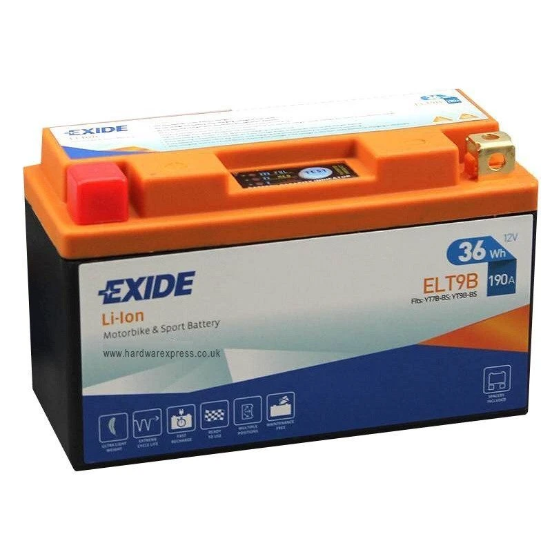 EXIDE ELT9B Lithium-ion Motoraccu 1 EXIDE ELT9B Lithium-ion Motoraccu