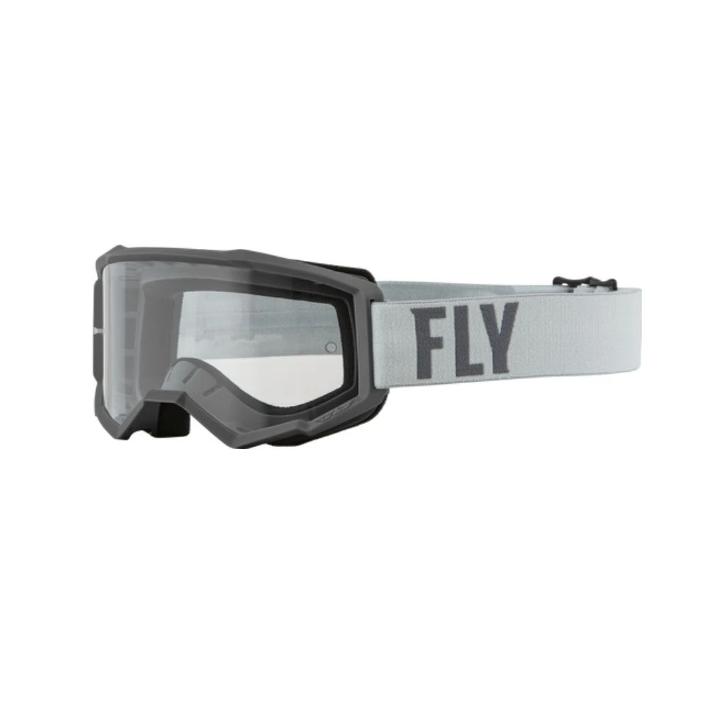 FLY Racing Focus Goggle Grey Dark Grey Clear Lens 1 FLY Racing Focus Goggle Grey Dark Grey Clear Lens
