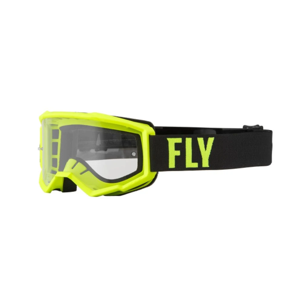 FLY Racing Focus Goggle Hi-Vis Black Clear Lens 1 FLY Racing Focus Goggle Hi-Vis Black Clear Lens